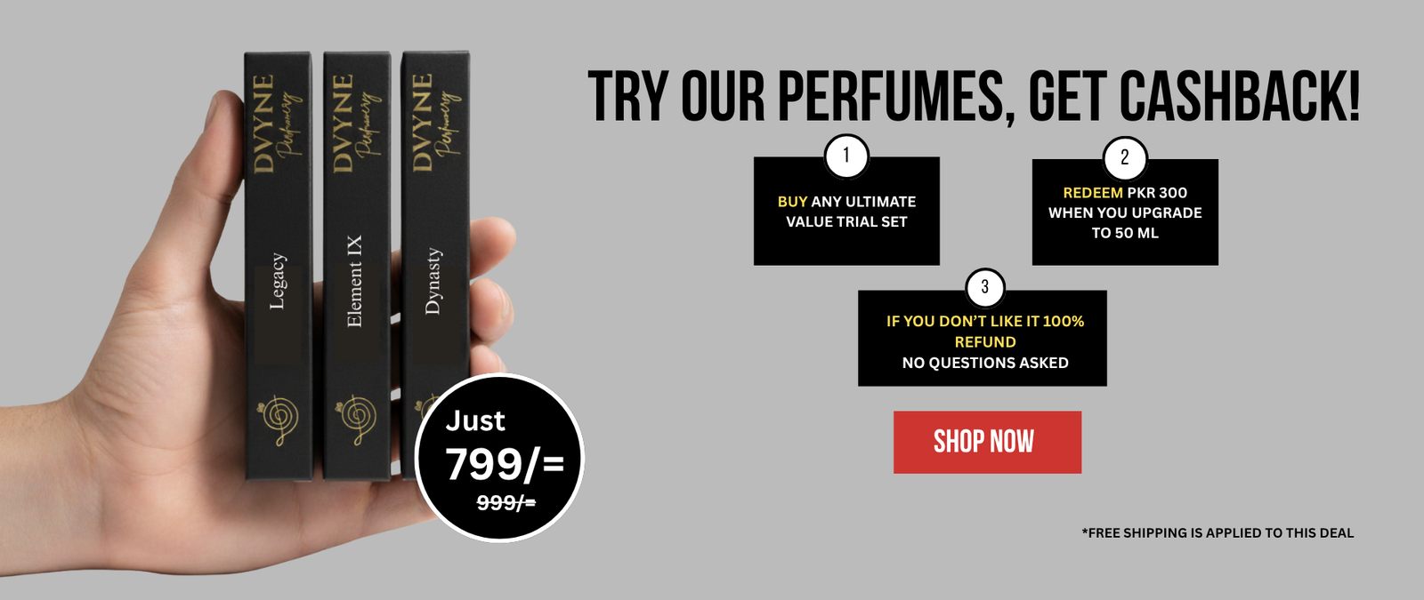 Try our perfumes, get cash back Try our perfumes, get cash back