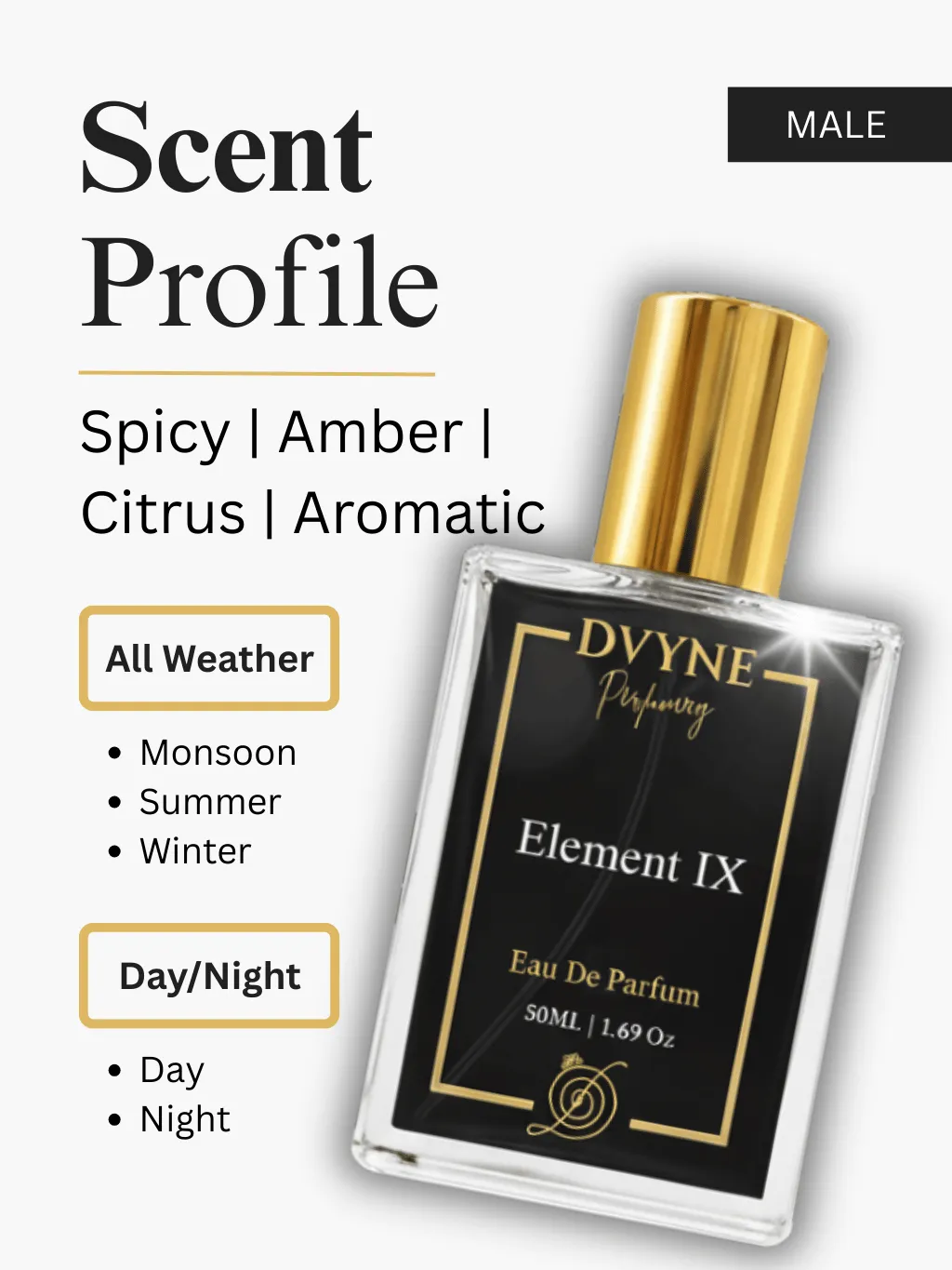 2. Dvyne Perfumery Element IX - Impression of Dior Sauvage, Premium Long-Lasting Perfume - Scent Profile